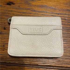 Relic Off-White Leather Wallet